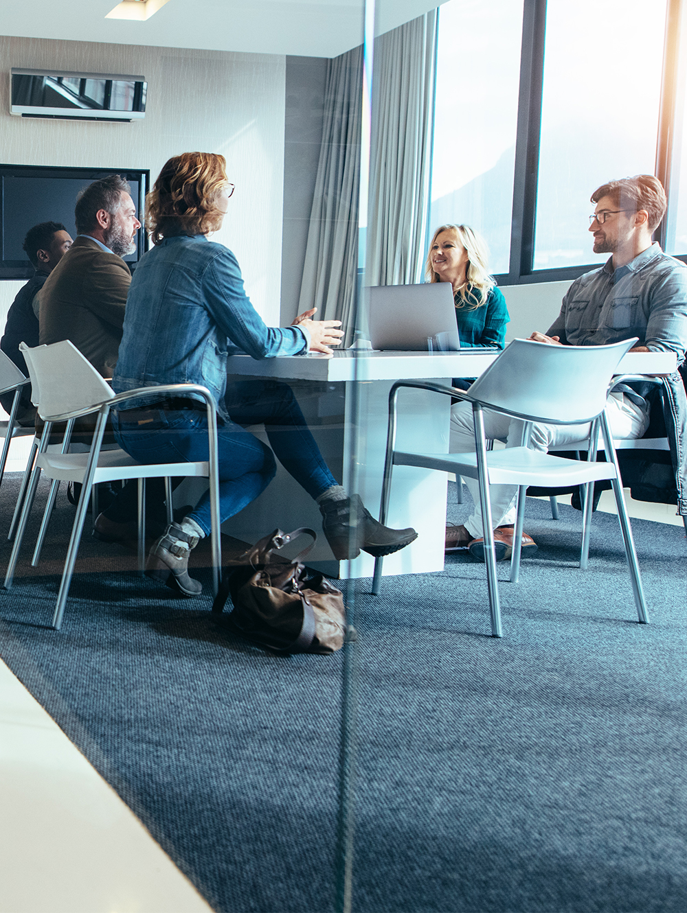 people in a meeting
